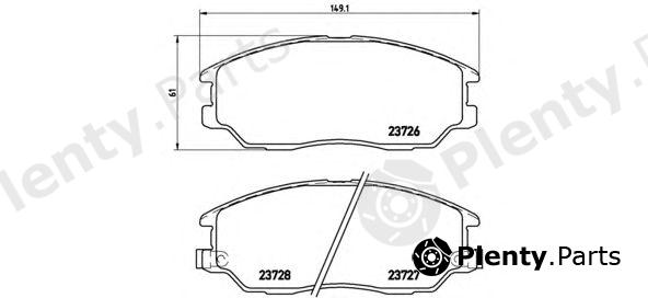  BREMBO part P30028 Brake Pad Set, disc brake