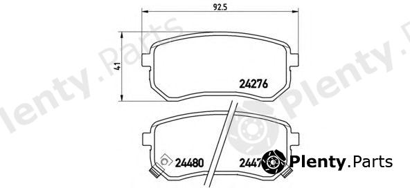  BREMBO part P30033 Brake Pad Set, disc brake