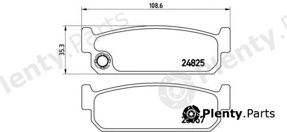  BREMBO part P56067 Brake Pad Set, disc brake