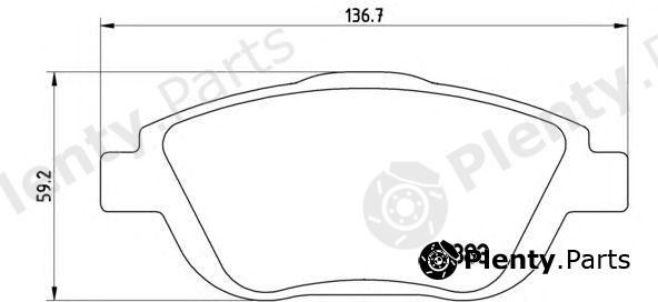  BREMBO part P61103 Brake Pad Set, disc brake