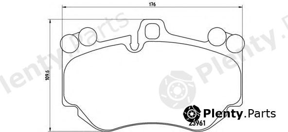  BREMBO part P65016 Brake Pad Set, disc brake
