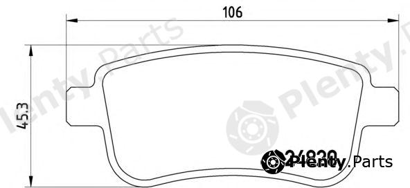  BREMBO part P68054 Brake Pad Set, disc brake