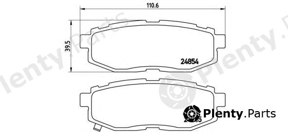  BREMBO part P78018 Brake Pad Set, disc brake
