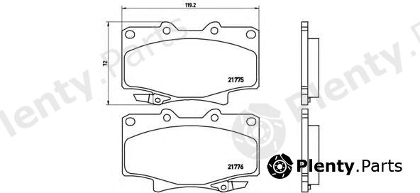  BREMBO part P83025 Brake Pad Set, disc brake