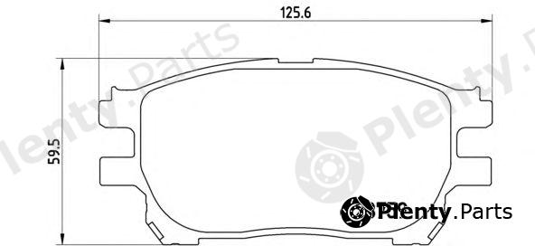  BREMBO part P83070 Brake Pad Set, disc brake