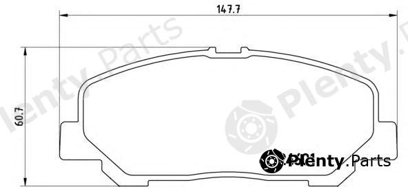  BREMBO part P83099 Brake Pad Set, disc brake