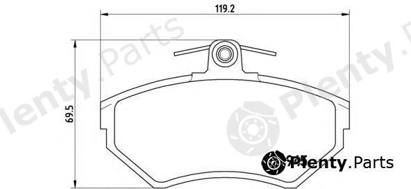  BREMBO part P85032 Brake Pad Set, disc brake