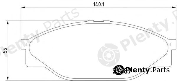  MINTEX part MDB1535 Brake Pad Set, disc brake