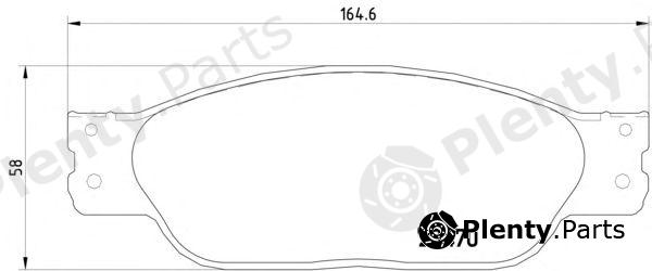  MINTEX part MDB2670 Brake Pad Set, disc brake
