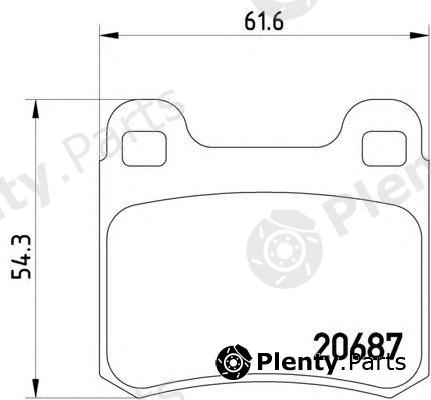  HELLA part 8DB355007-351 (8DB355007351) Brake Pad Set, disc brake