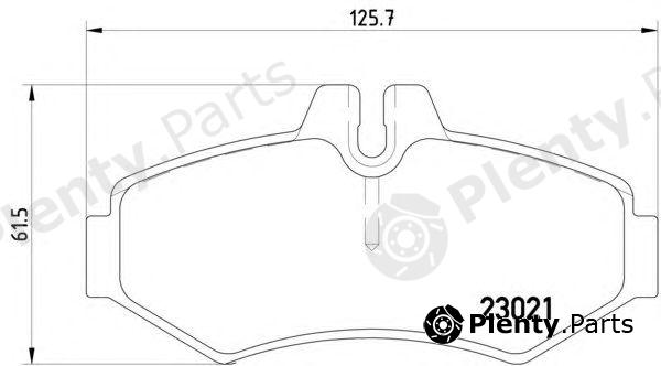  HELLA part 8DB355008-651 (8DB355008651) Brake Pad Set, disc brake