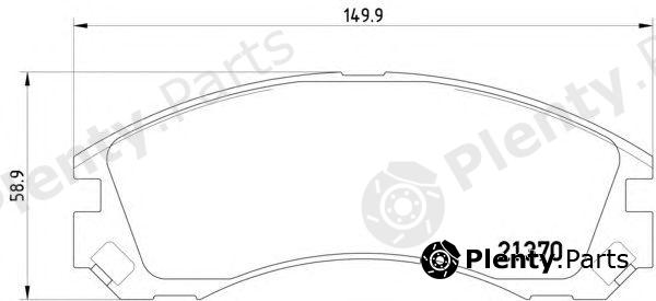  HELLA part 8DB355011-751 (8DB355011751) Brake Pad Set, disc brake