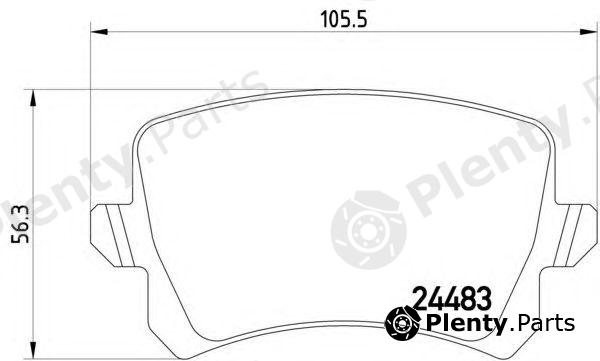  HELLA part 8DB355013-331 (8DB355013331) Brake Pad Set, disc brake