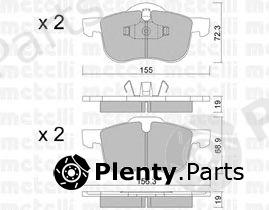  METELLI part 2203090 Brake Pad Set, disc brake