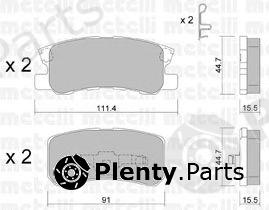  METELLI part 2204000 Brake Pad Set, disc brake