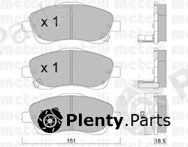  METELLI part 2204500 Brake Pad Set, disc brake