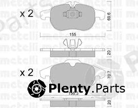  METELLI part 2205400 Brake Pad Set, disc brake