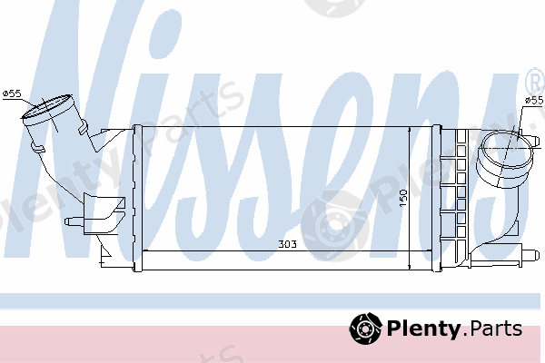  NISSENS part 96599 Intercooler, charger