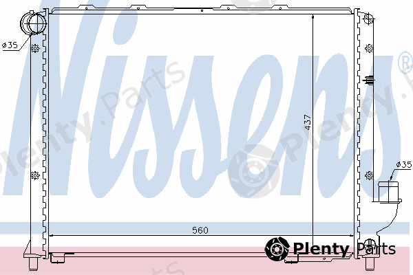  NISSENS part 62327 Radiator, engine cooling