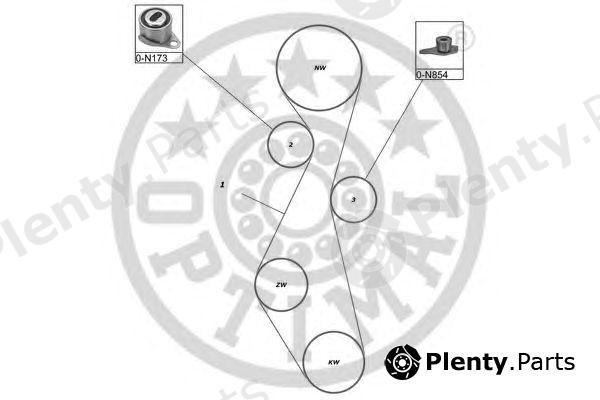  OPTIMAL part SK-1036 (SK1036) Timing Belt Kit