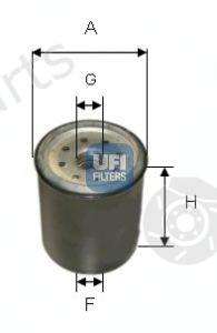  UFI part 2433100 Fuel filter