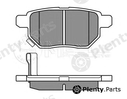  MEYLE part 0252461015/W (0252461015W) Brake Pad Set, disc brake