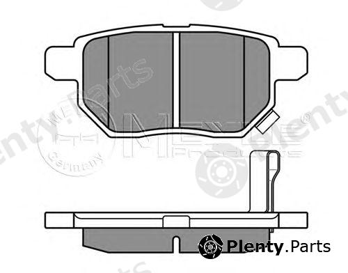  MEYLE part 0252461015/W (0252461015W) Brake Pad Set, disc brake