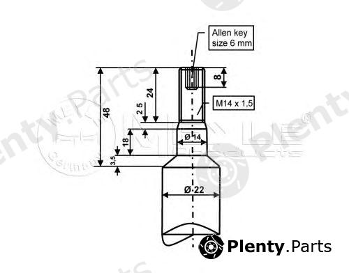  MEYLE part 3266240007 Shock Absorber