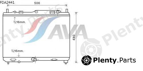  AVA QUALITY COOLING part FDA2441 Radiator, engine cooling
