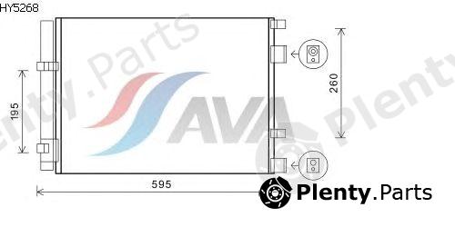  AVA QUALITY COOLING part HY5268 Condenser, air conditioning