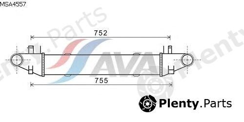  AVA QUALITY COOLING part MSA4557 Intercooler, charger