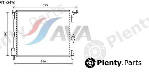  AVA QUALITY COOLING part RTA2476 Radiator, engine cooling