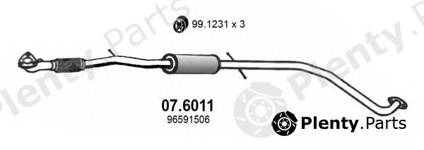  ASSO part 07.6011 (076011) Middle Silencer