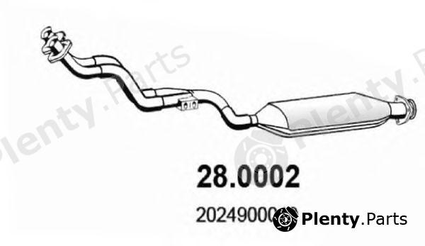  ASSO part 28.0002 (280002) Catalytic Converter