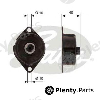  GATES part T38499 Tensioner Pulley, v-ribbed belt