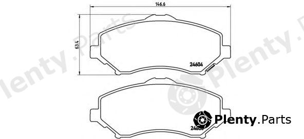  BREMBO part P11022 Brake Pad Set, disc brake