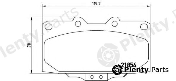  BREMBO part P56034 Brake Pad Set, disc brake