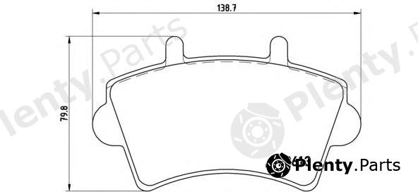  BREMBO part P59039 Brake Pad Set, disc brake