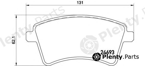  BREMBO part P68053 Brake Pad Set, disc brake