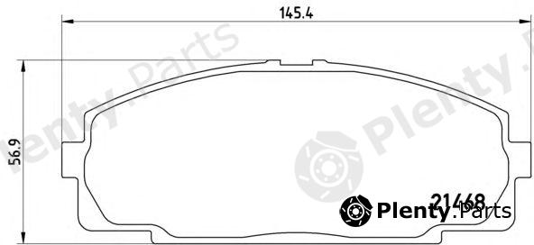  BREMBO part P83092 Brake Pad Set, disc brake