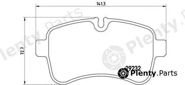  BREMBO part PA6027 Brake Pad Set, disc brake