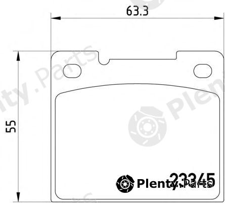  MINTEX part MDB1723 Brake Pad Set, disc brake