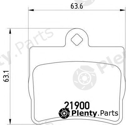  HELLA part 8DB355008-311 (8DB355008311) Brake Pad Set, disc brake