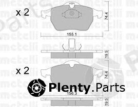  METELLI part 2201180 Brake Pad Set, disc brake