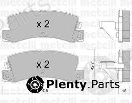  METELLI part 2201612 Brake Pad Set, disc brake