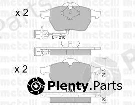  METELLI part 2201810 Brake Pad Set, disc brake