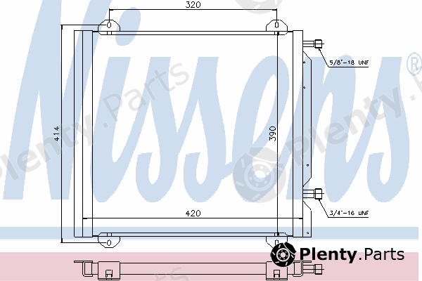  NISSENS part 940026 Condenser, air conditioning