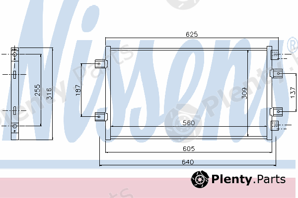  NISSENS part 94811 Condenser, air conditioning