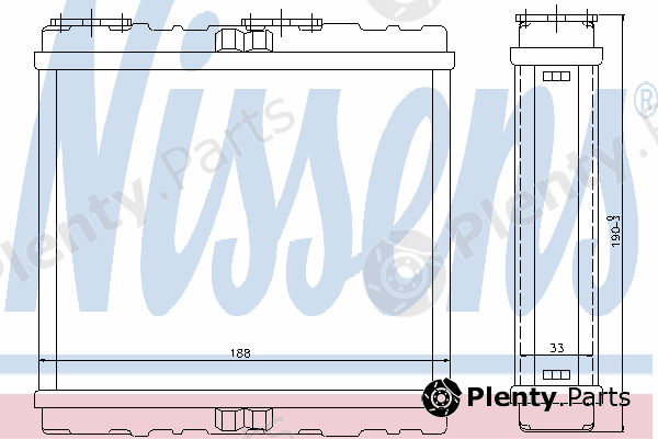  NISSENS part 72200 Heat Exchanger, interior heating