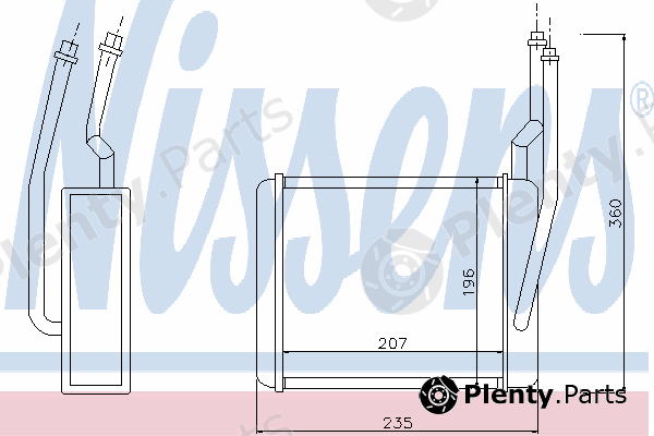  NISSENS part 71746 Heat Exchanger, interior heating